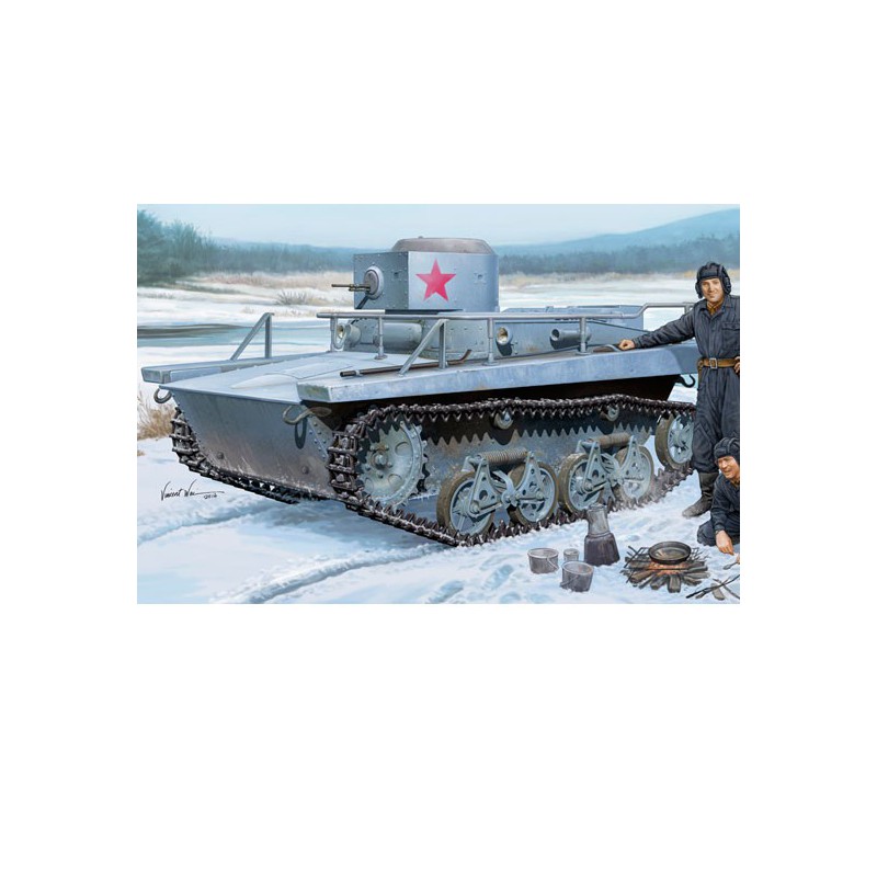 Maquette de Char en plastique Soviet T-37TU Command Tank 1/35
