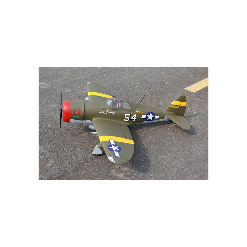 Avion thermique radiocommandé P-47 Little Bunny 10cc ARF