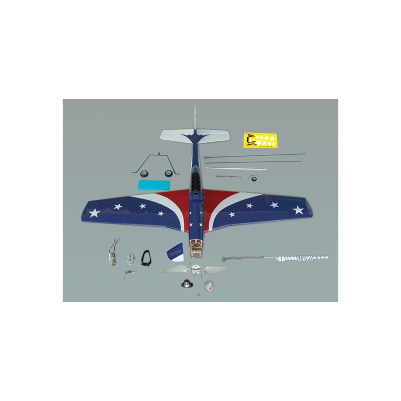 Avions électrique radiocommandé P-51 MUSTANG EP M. AMERICA ARF