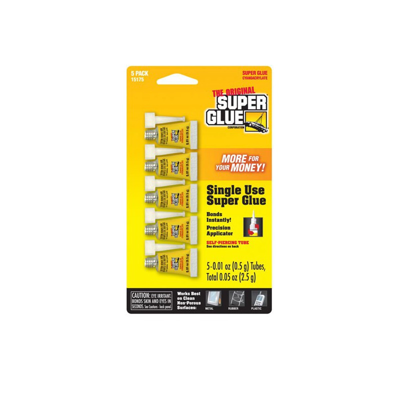 Colle pour maquette SINGLE USE - 5 tubes de 0,5 grammes