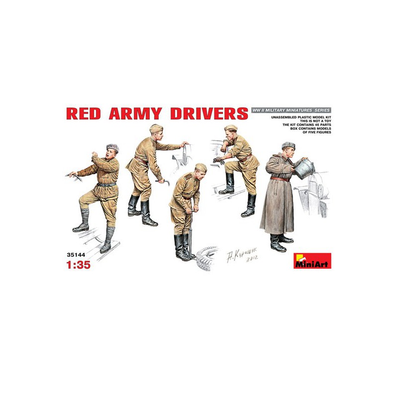 Figurine Red Army Drivers 1/35
