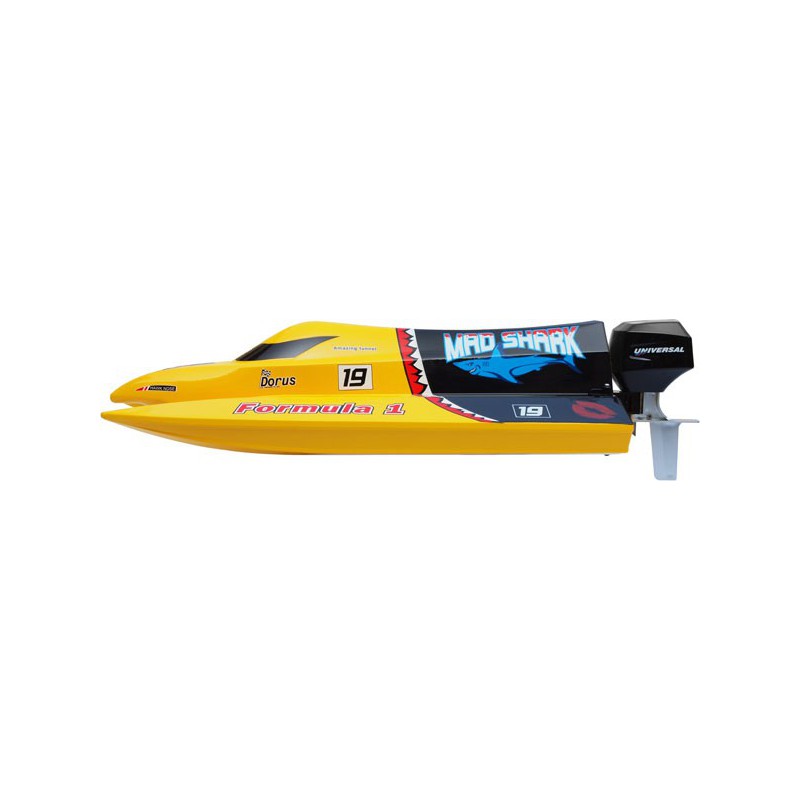 Bateau électrique radiocommandé Mad Shark Mini F1 Tunnel RTS
