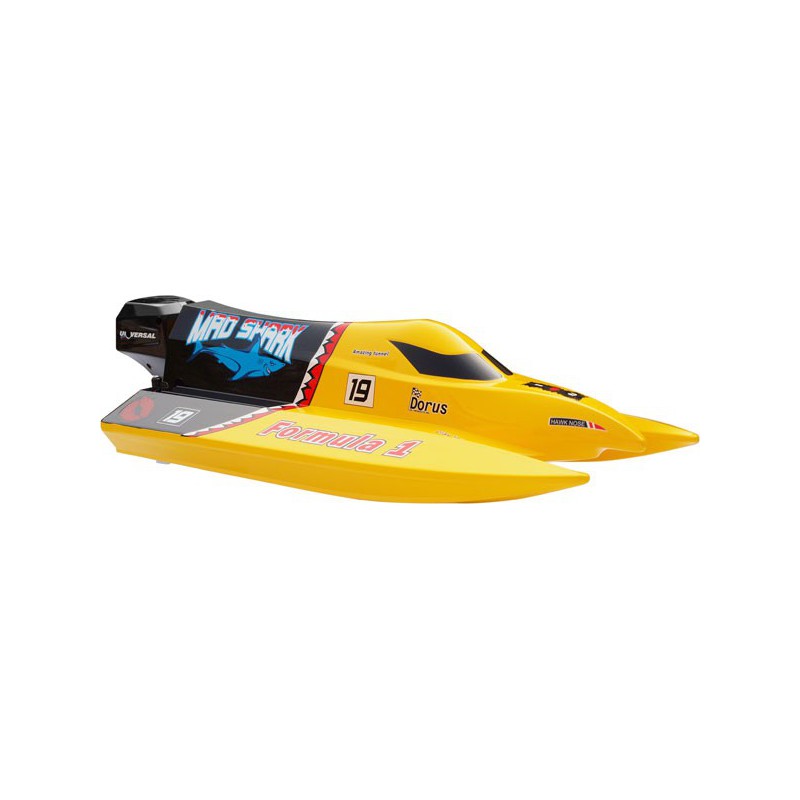 Bateau électrique radiocommandé Mad Shark Mini F1 Tunnel RTS