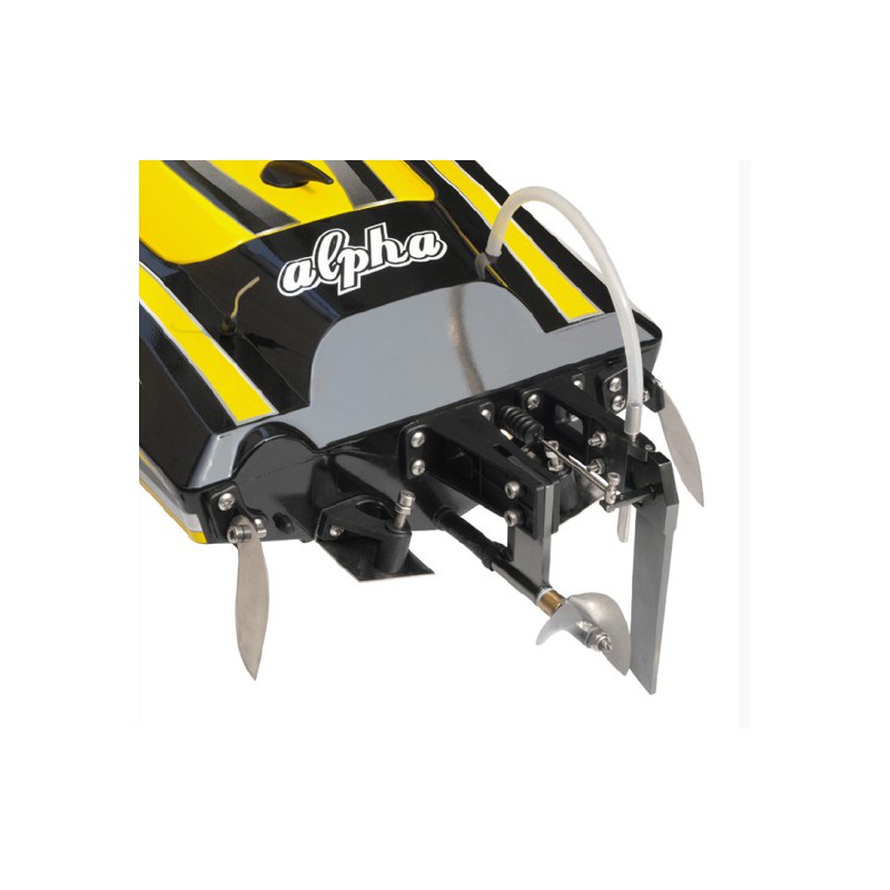 Bateau électrique radiocommandé Alpha BL 1m RTS Jaune / MHD3S