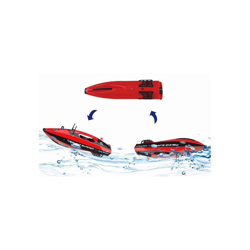 Amorceur pour bateau radiocommandé Bateau amorceur FISHING SURFER + Échosondeur TF300