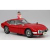 Maquette de voiture en plastique TOYOTA 2000GT avec figurine