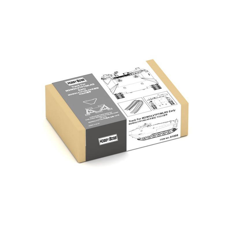Maquette de Char en plastique Chenilles M2/M3/LVTP7/MLRS Early