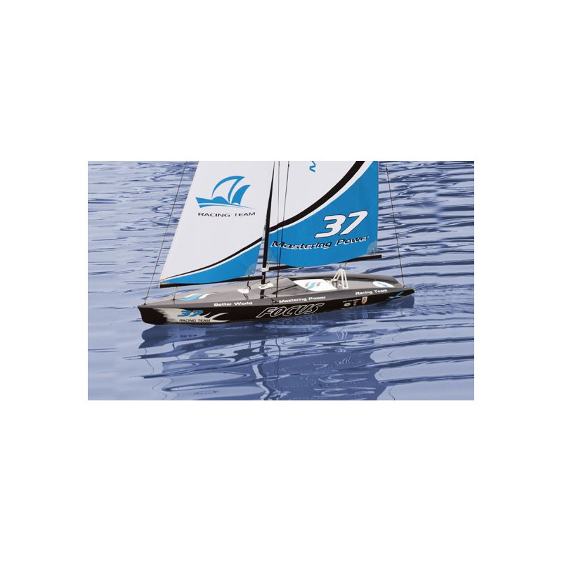 Voilier radiocommandé FOCUS Yacht 1m RTS 2,4GHz Bleu