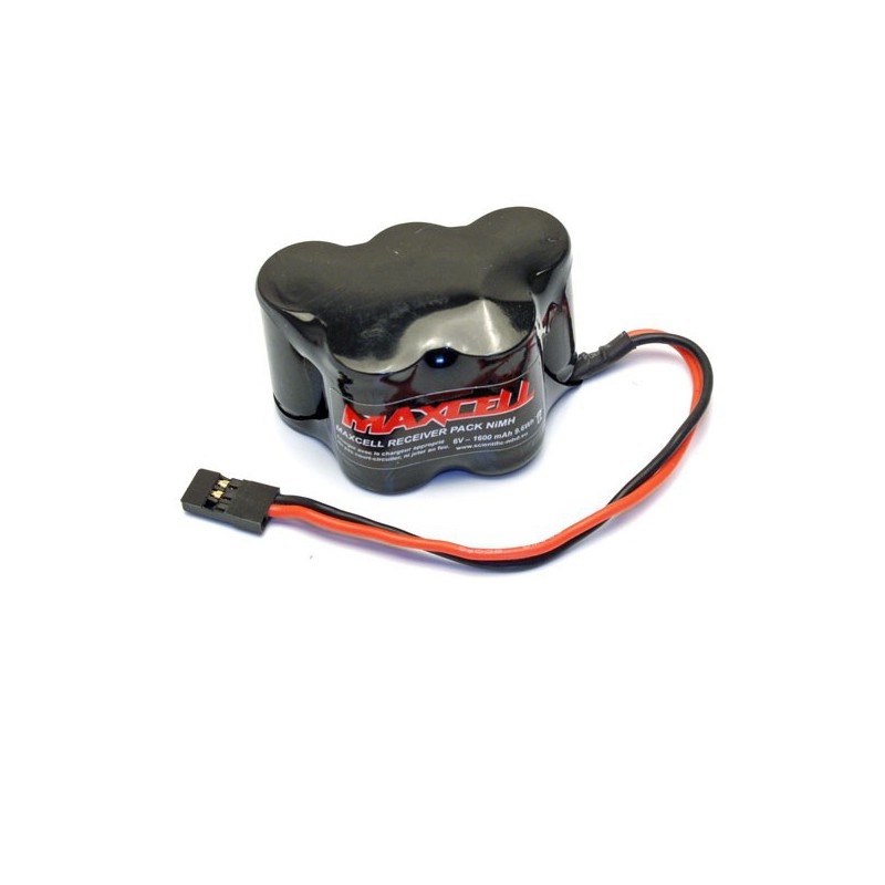 Accu NiMH pour appareil radiocommandé PACK Rx 6V 1600mA JR - Scientific-MHD