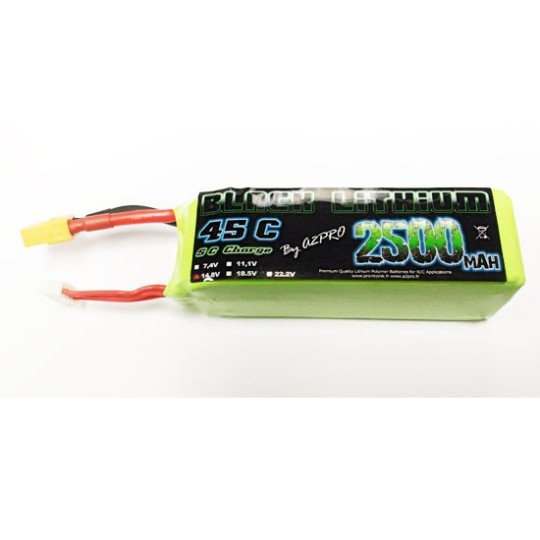 Accu LIPO pour appareil radiocommandé Accu LiPo Black Lithium 2500mAh 45C 4S