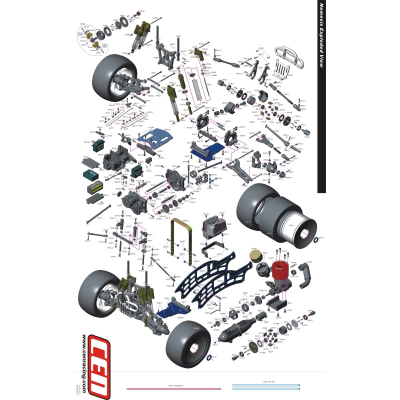 Voiture thermique radiocommandée NEMESIS RTR 1/7