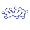 Accessoires pour voiture radiocommandée 10 Clips Moyen Bleu