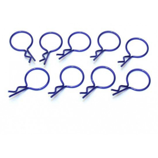 Accessoires pour voiture radiocommandée 10 Grands Clips Bleu