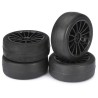 Accessoires pour voiture radiocommandée Jeu de roues slick noir 1/10