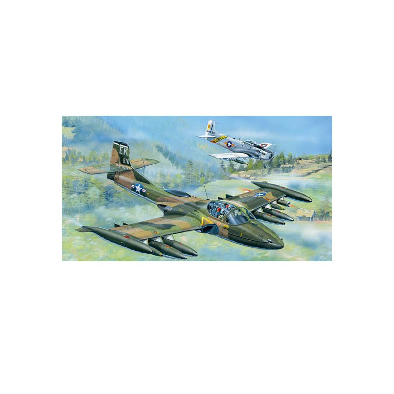 Maquette d'avion en plastique US A-37A DRAGONFLY