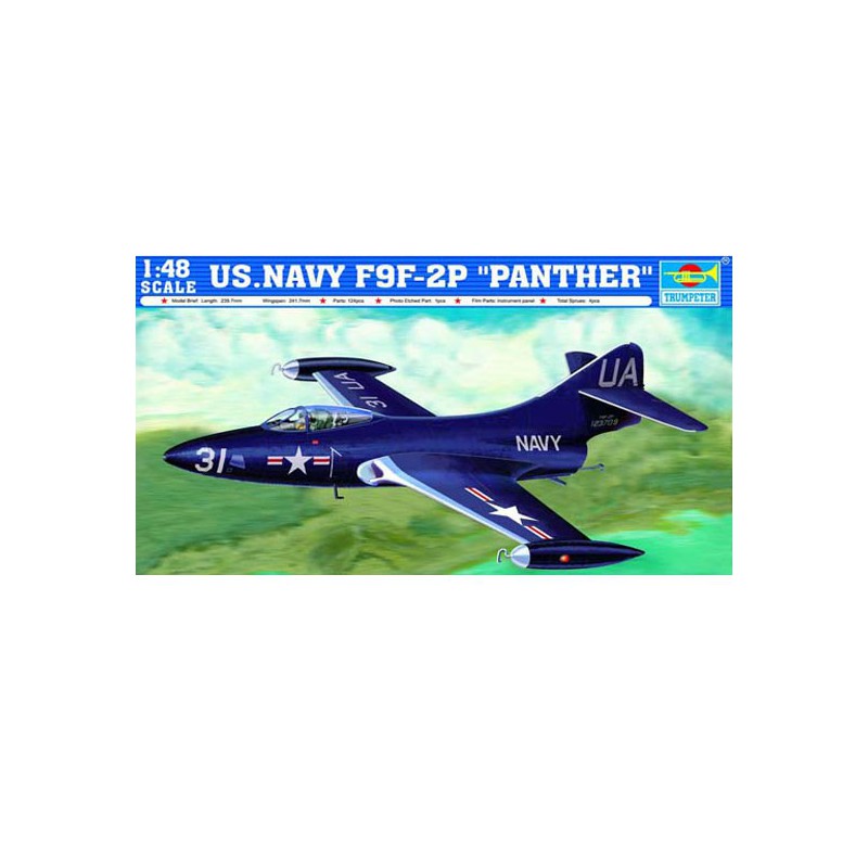 Maquette d'avion en plastique F9F-2P PANTHER