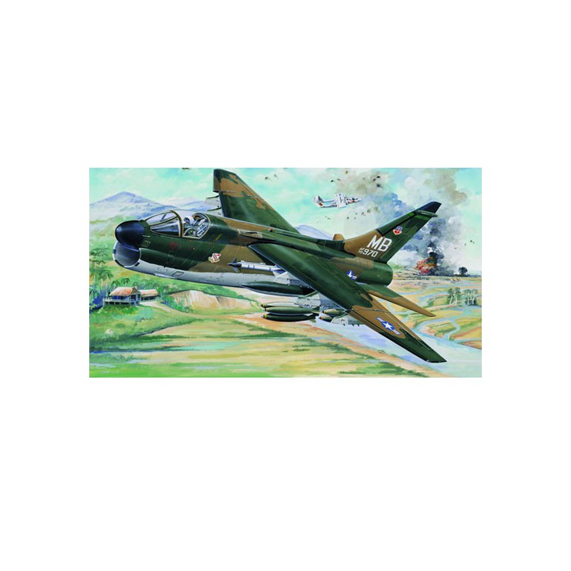 Maquette d'avion en plastique A-7D CORSAIR II