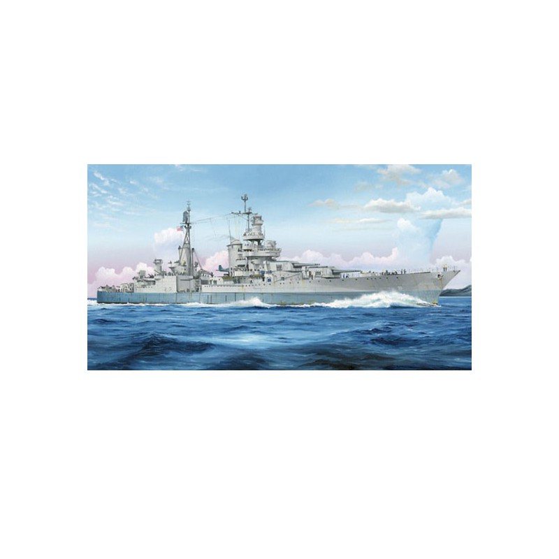 Maquette de Bateau en plastique USS INDIANAPOLIS CA-35 1945