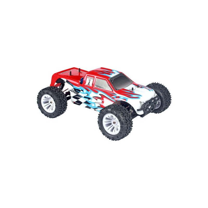 Voiture électrique radiocommandée MONSTER EP ROUGE RTR 1/10