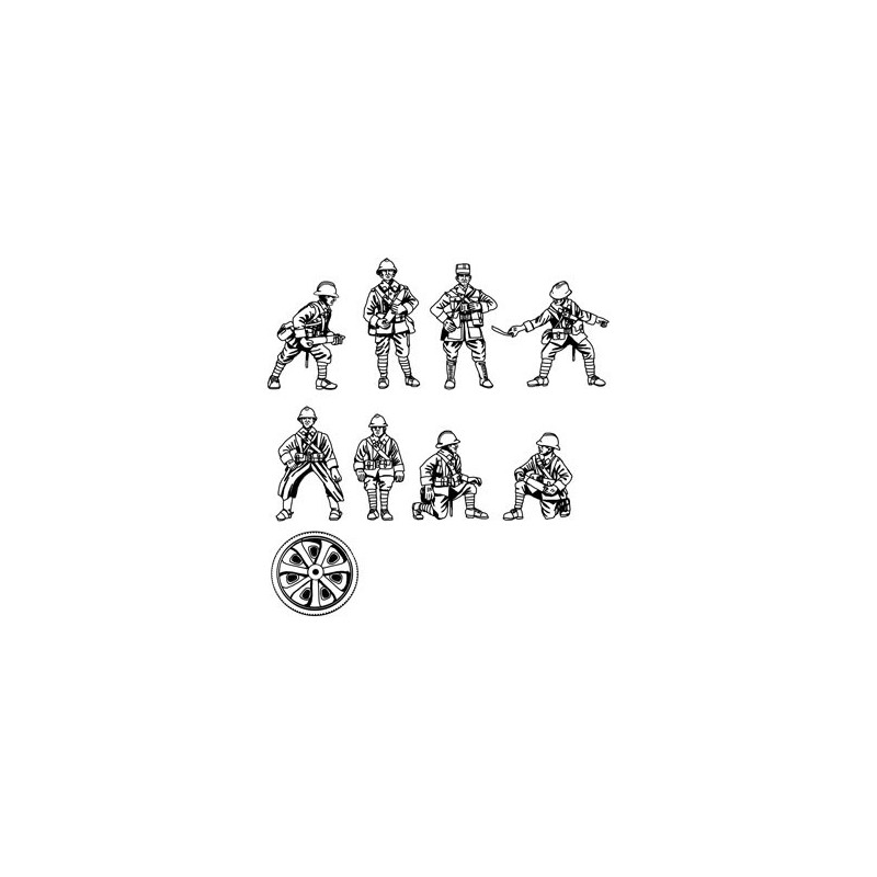 Figurine Artill. Fran. WWII 1/72