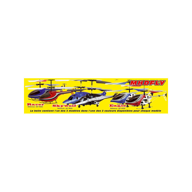 Hélicoptère électrique radiocommandé RACER INFRAROUGE RTF