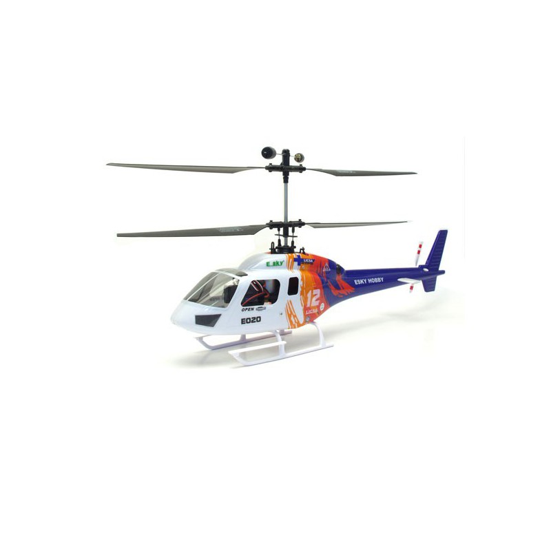 Hélicoptère électrique radiocommandé CO AXIAL RTF Bleu Mode 1