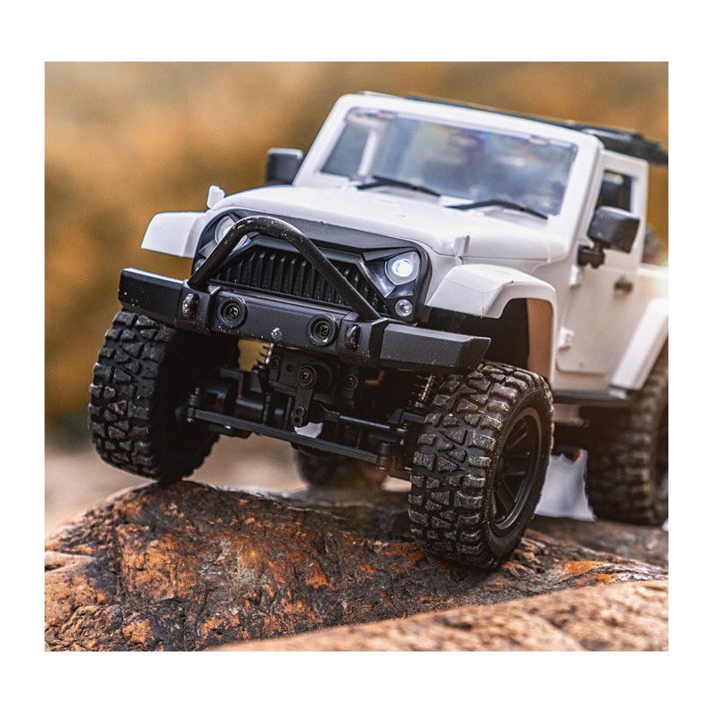 Voiture électrique radiocommandée Mini Crawler 4WD Convertible Blanc