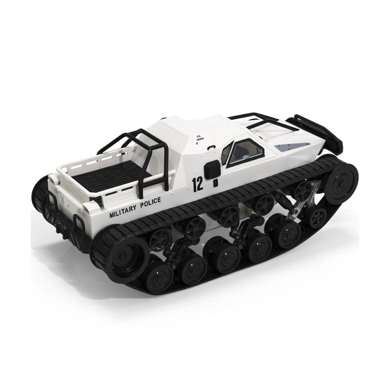 Voiture électrique radiocommandée TANK CRAWLER Blanc 1/12