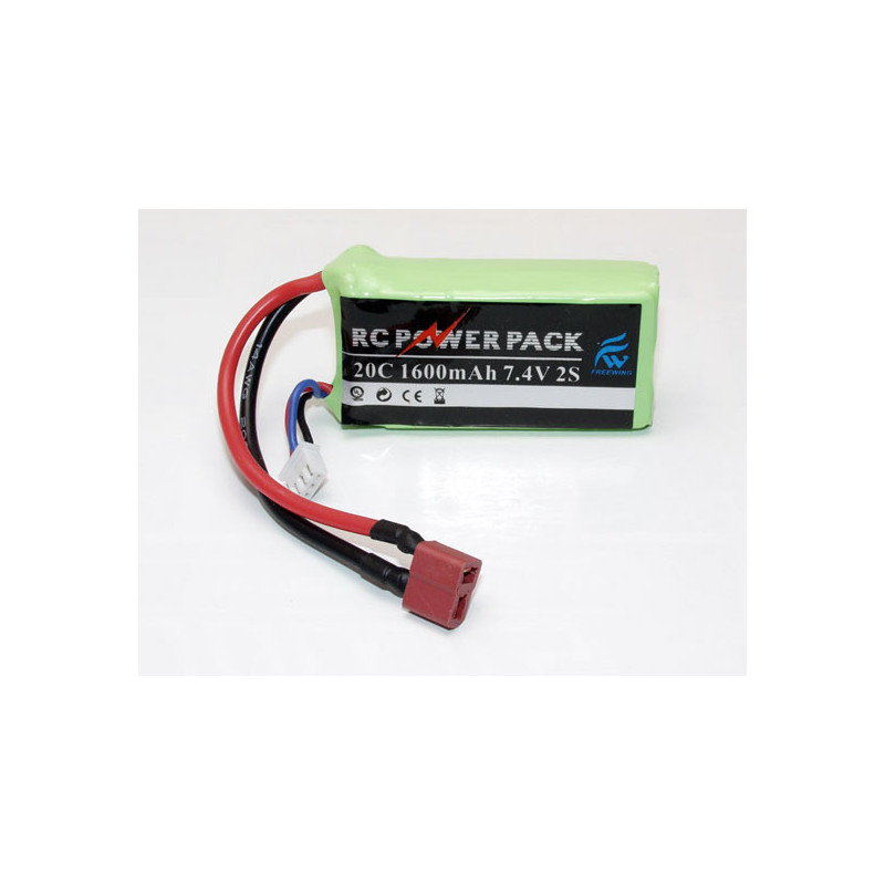 Pièce pour avions ACCU LIPO 7,4V 1600mA PIPER J5