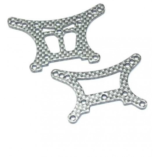 Pièce pour voiture electrique tous chemin 1/10 ATOM Support Amort. avt arr