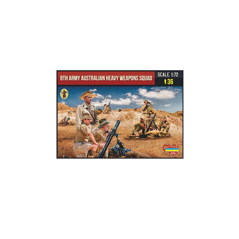 Figurine 8th Australian Heavy Weapons Squad 1/72