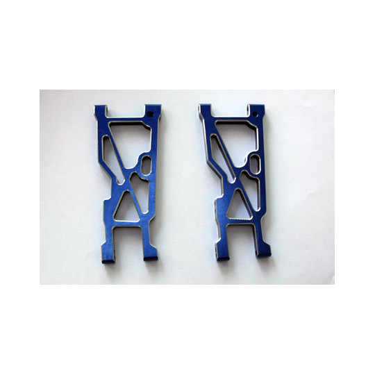 Pièce pour voiture electrique tous chemin 1/10 Bras susp inf arrière en alu