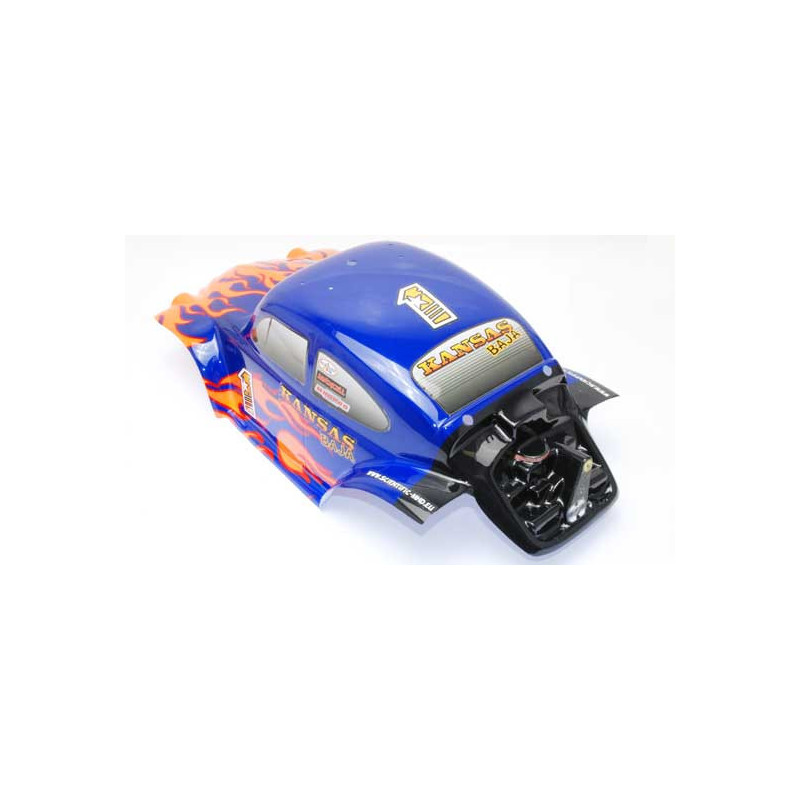 Pièce pour voiture electrique tous chemin 1/10 Carro. Kansas Baja bleue
