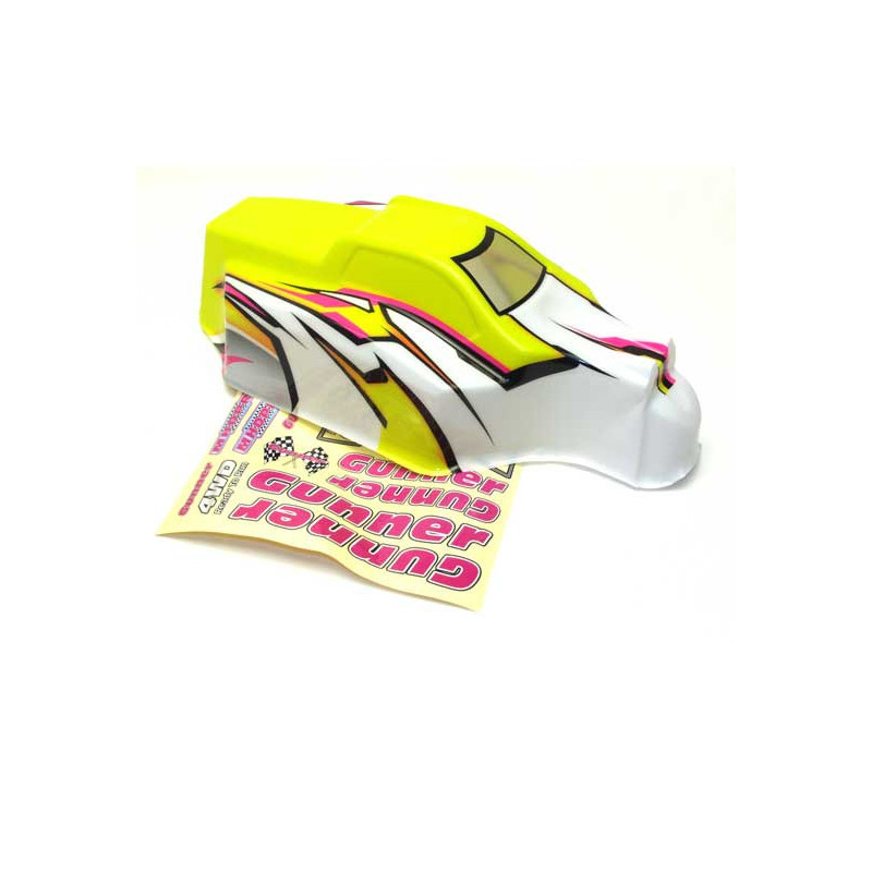 Pièce pour voiture thermique tous chemin 1/8 Carrosserie Gunner V1 Peinte