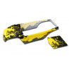 Pièce pour voiture electrique tous chemin 1/10 Carrosserie jaune/noire Moab
