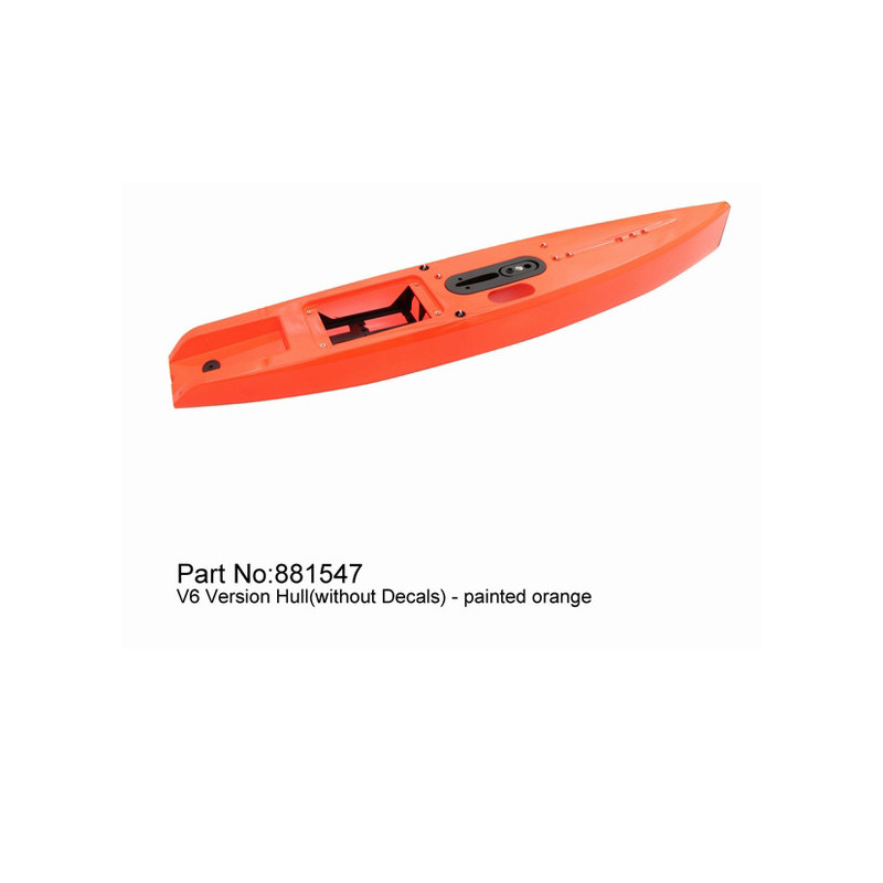 Pièce pour voilier radiocommandé Coque DF65 V6 Orange