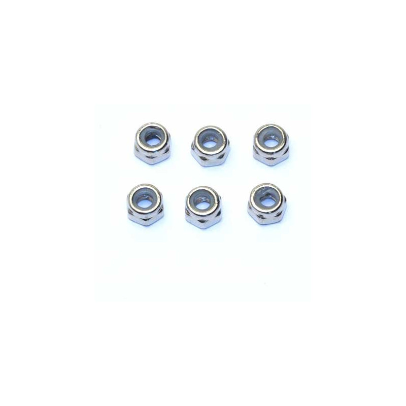 Pièce pour voiture electrique tous chemin 1/10 Ecrous Nylstop M3 Winner