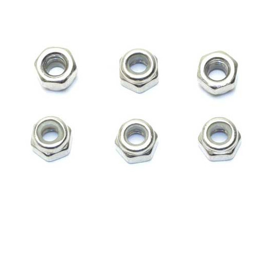 Pièce pour voiture electrique tous chemin 1/10 Ecrous Nystop M3 6pcs