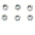 Pièce pour voiture electrique tous chemin 1/10 Ecrous Nystop M4 6pcs