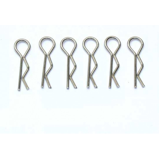 Pièce pour voiture electrique tous chemin 1/10 Eplingles carrosseries (6p)