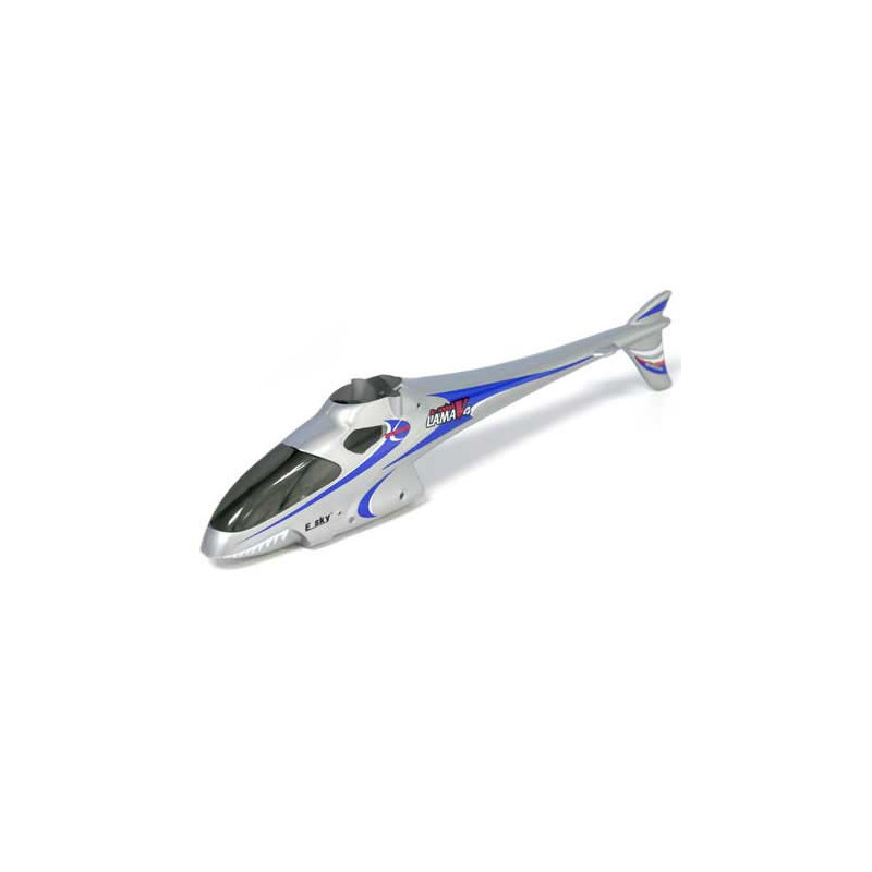 Pièce pour hélicoptère électrique FUSELAGE LAMA V4 SILVER