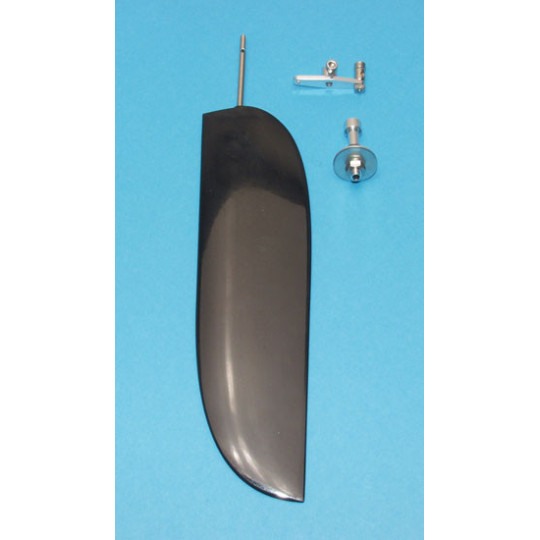 Pièce pour bateaux RC Gouvernail noir et son bras