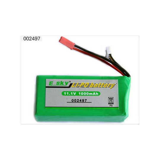 Pièce pour hélicoptère électrique HB BATTERIE LiPo 11,1V 1000 mA