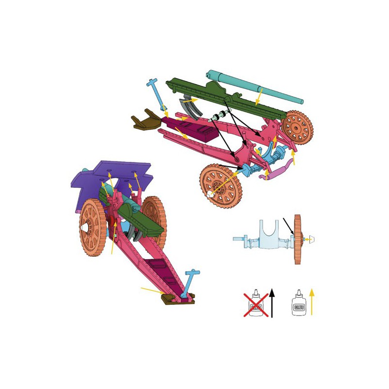 Figurine Cannone DA 105/28 Schneider Ansaldo