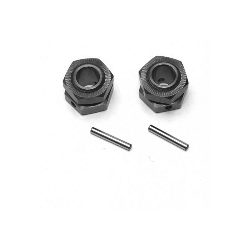 Pièce pour voiture thermique tous chemin 1/8 Hexagones + Ecrous Roues V2
