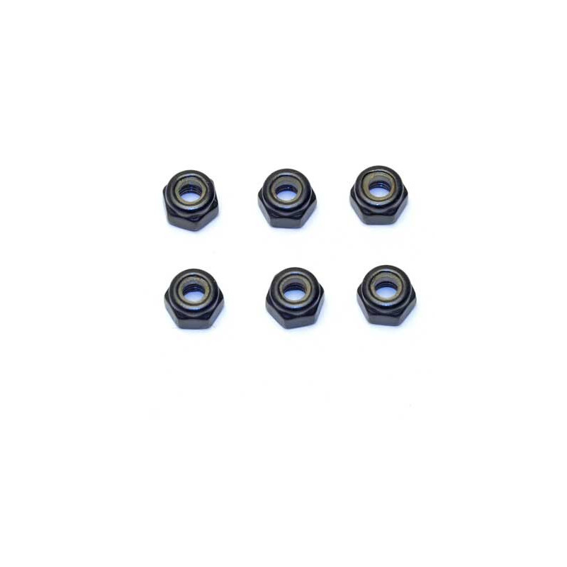 Pièce pour voiture thermique tous chemin 1/8 Jeu d'écrous M4  6 pcs