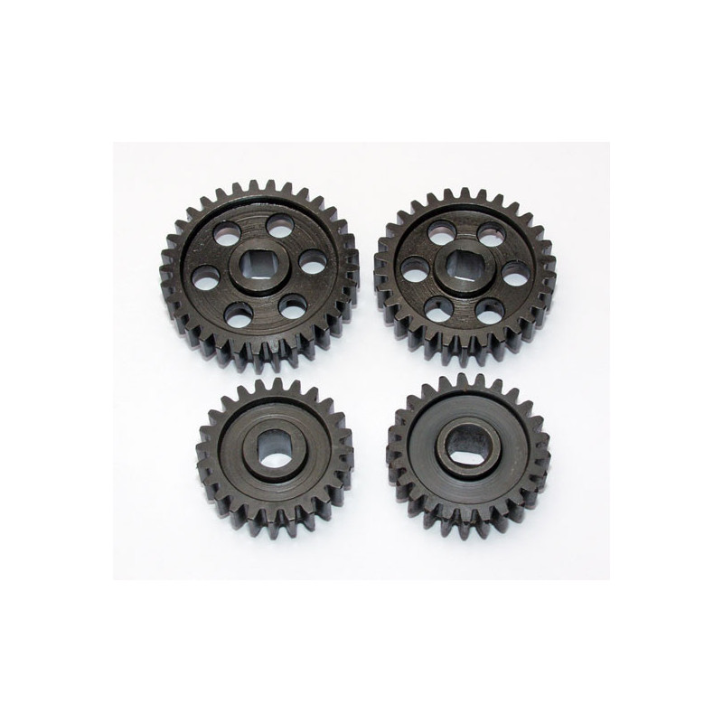 Pièce pour voiture thermique tous chemin 1/5 JEU PIGNONS ACIER SHORT COURSE
