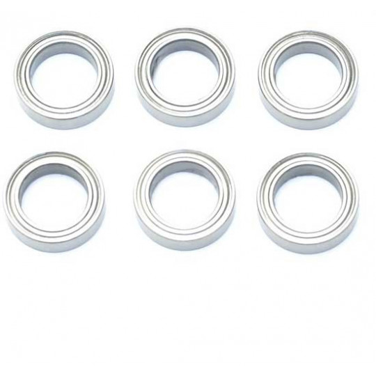 Pièce pour voiture electrique tous chemin 1/10 Jeu Roulements 10x15x4 (6pcs)
