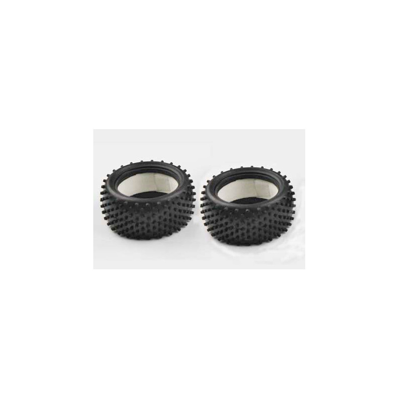Pièce pour voiture electrique tous chemin 1/10 Pneus arrière Picots et Mousse