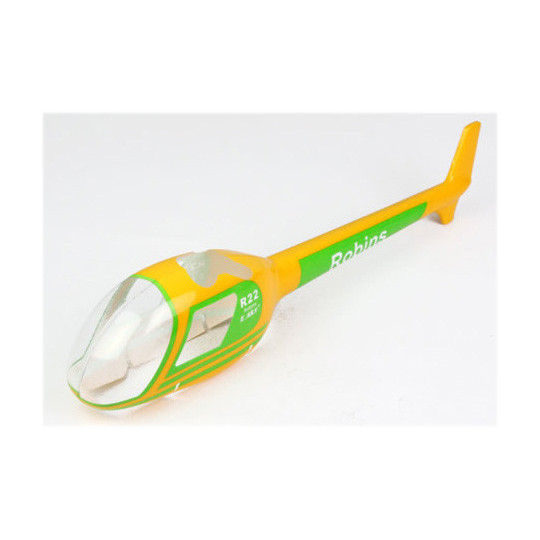 Pièce pour hélicoptère électrique ROBINSON FUSELAGE A VERT ORANG